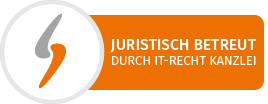 juristisch betreut durch IT-Recht Kanzlei